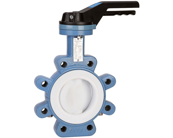 Ductile iron butterfly valve 1165 Lug PTFE disc/PTFE seat DN32-40
